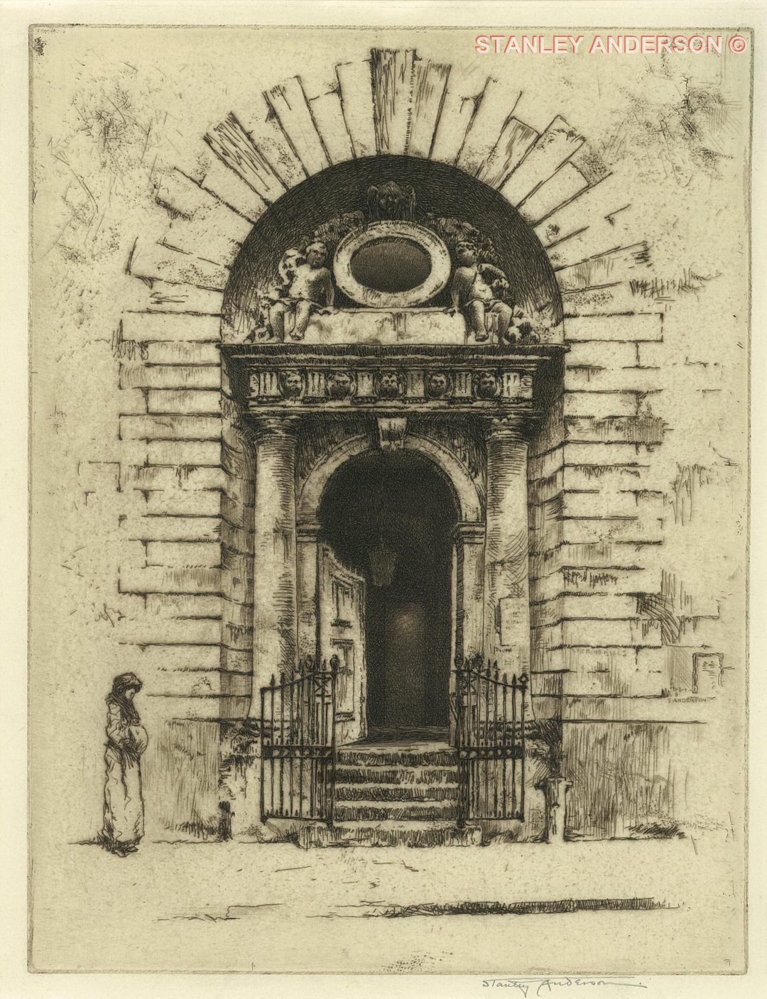 23 Doorway, Mary-le-Bow Church 1910