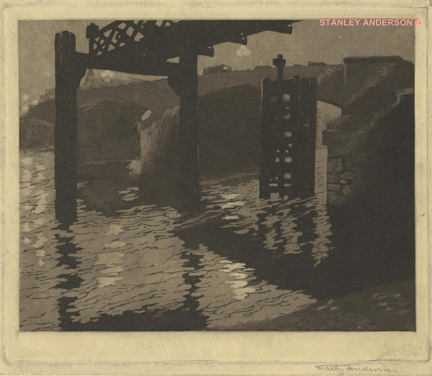28 Battersea Bridge at Night (The Thames Bridge) 1910