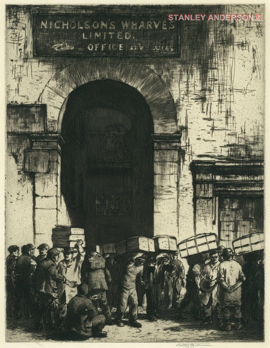 54 Fruit Porters, Lower Thames Street 1912