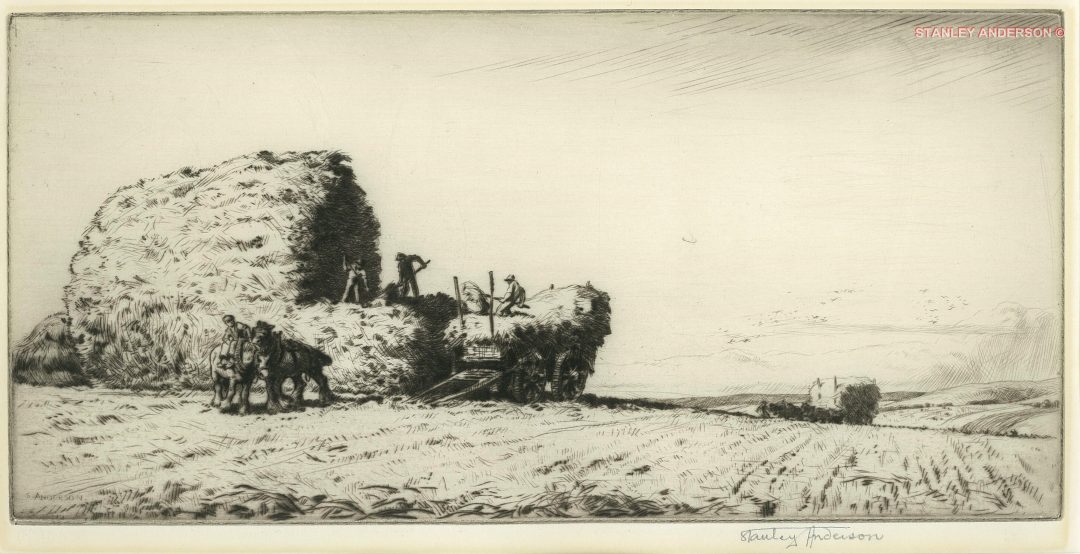 134 Stacking Oats, Sussex 1922
