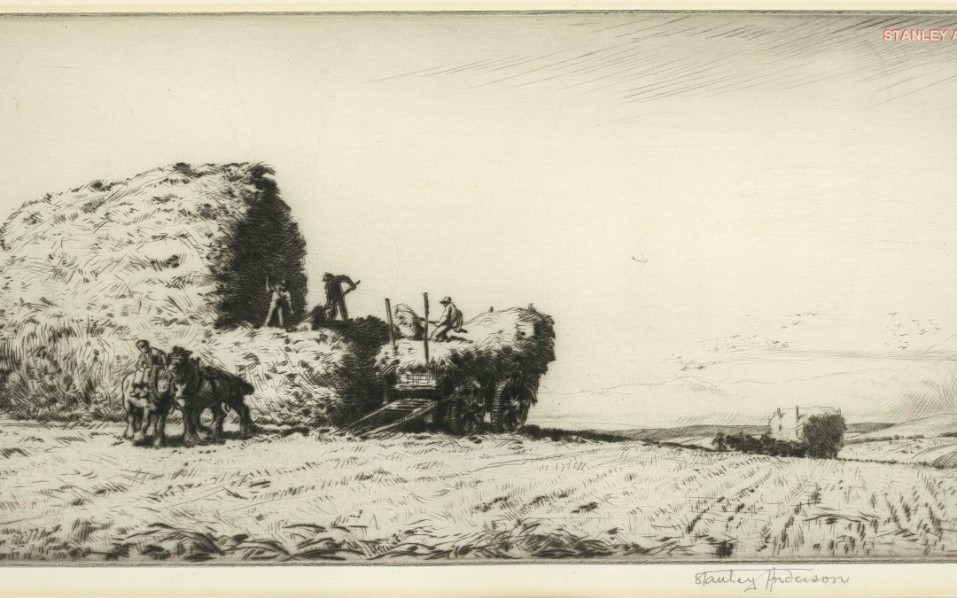 134 Stacking Oats, Sussex 1922