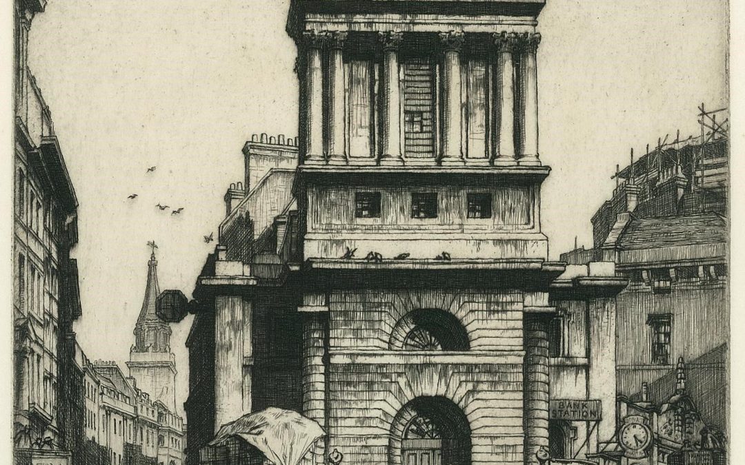 136 St. Mary Woolnorth Church and Lombard St 1922
