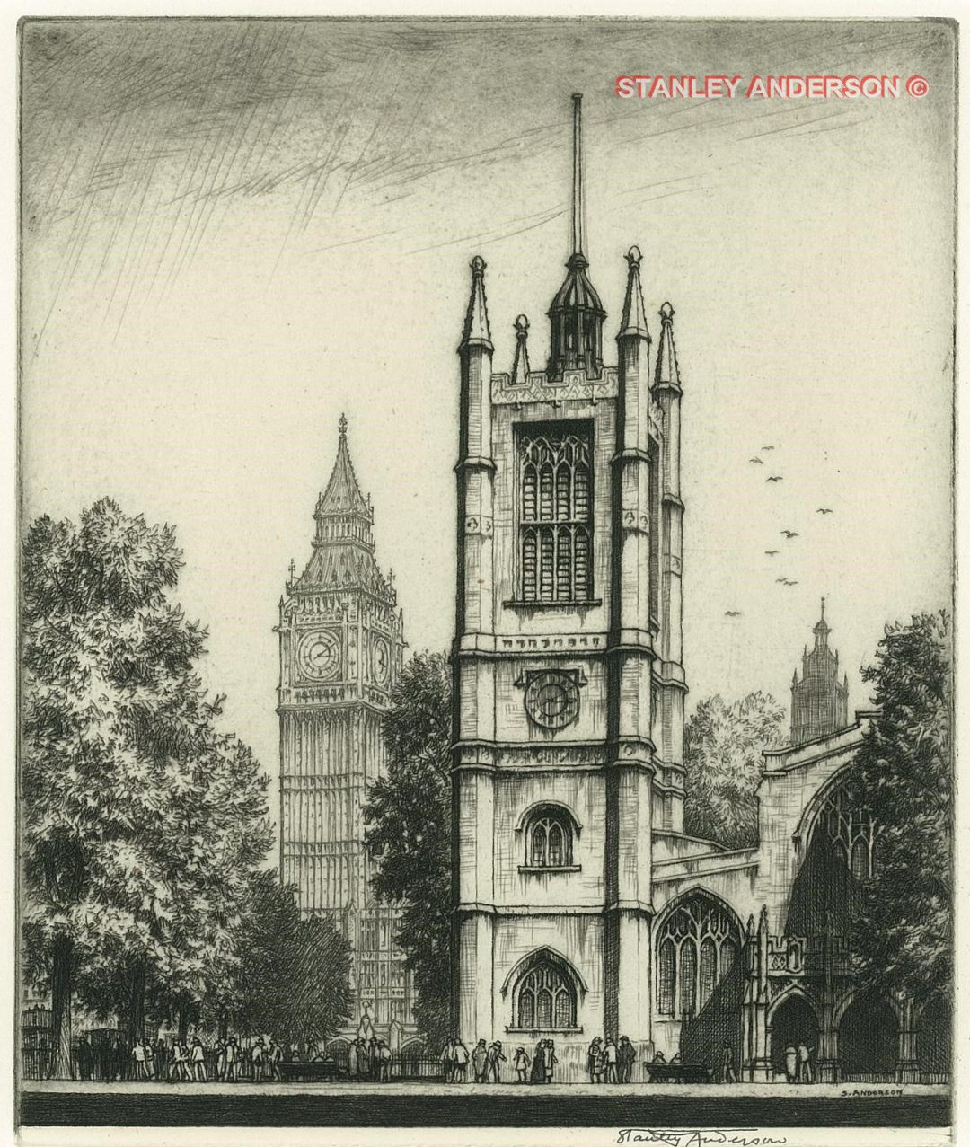145 St. Margaret’s, Westminster and Big Ben 1922