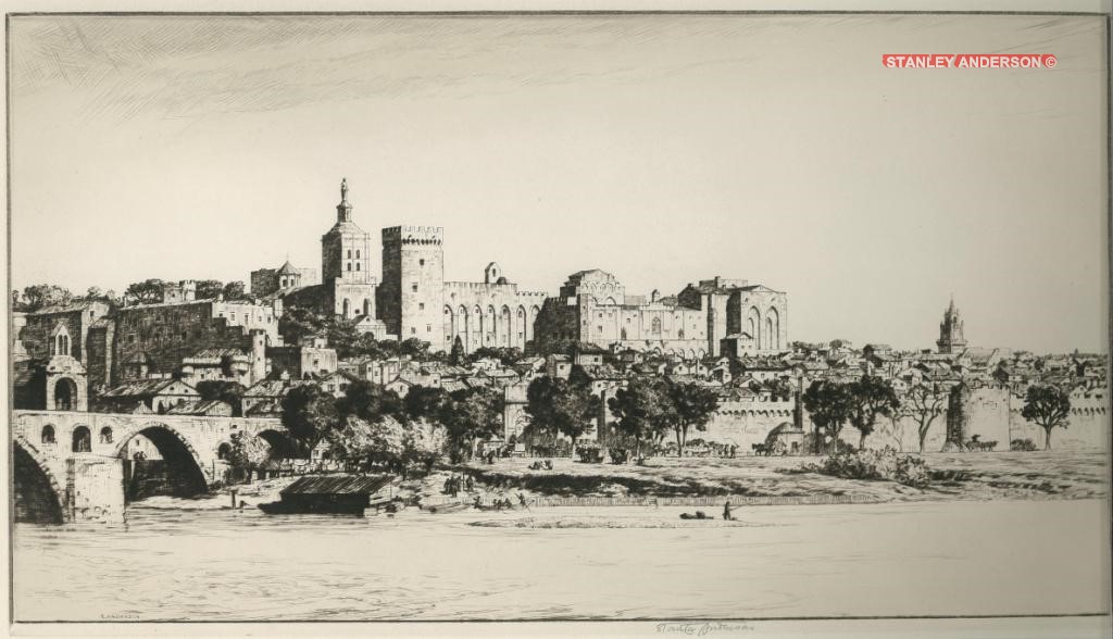 173 Avignon, from the Rhone 1926