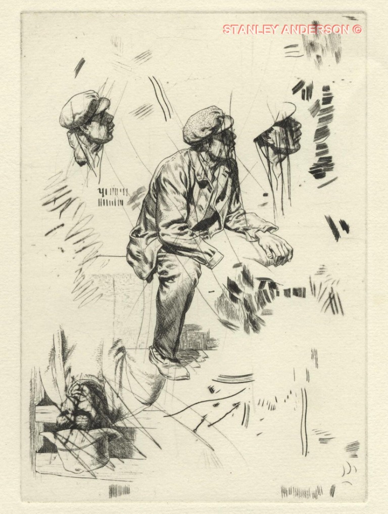 186 Studies for “The Fallen Star” 1929