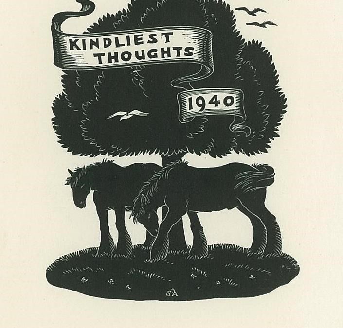 228 Christmas Card (Kindliest Thoughts) 1940