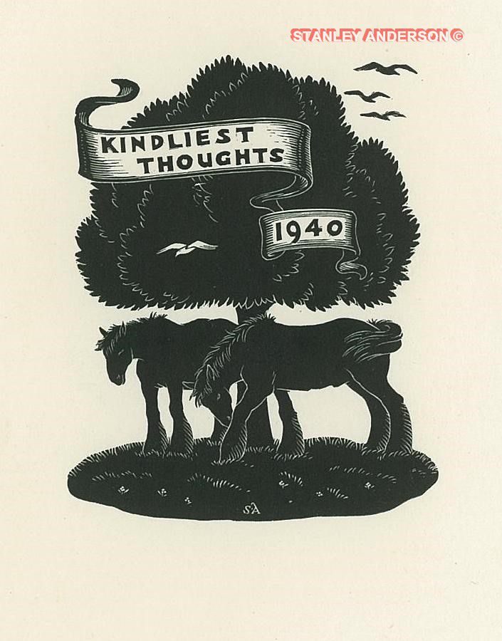 228 Christmas Card (Kindliest Thoughts) 1940