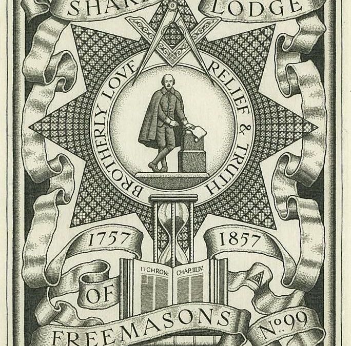 240 Bookplate: Shakespear Lodge of Freemasons 1943